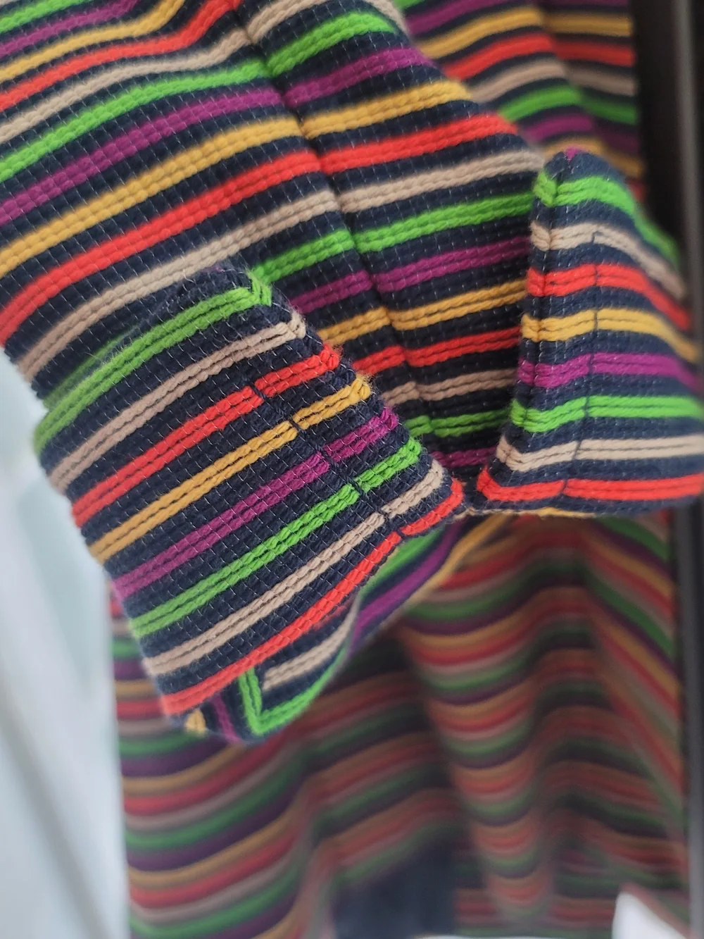 NWT TALBOTS Rainbow Stripe Blazer Mandarin Collar Women's Multicolor Size 16P